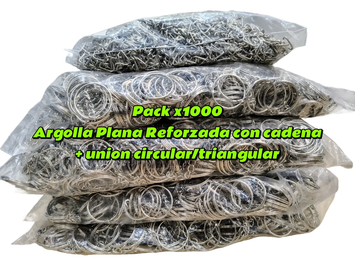 Argolla Plana Reforzada + Union x1000